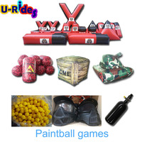 Bâche commerciale personnalisée de 0.6mm en pvc étiquette de terrain numérique arène bunker terrain de Paintball gonflable