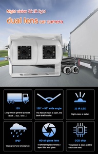 IP68 không thấm nước sao lưu xe buýt trường học ống kính kép máy ảnh máy kéo bán xe tải xem phía sau xe sao lưu đôi xe đảo ngược máy ảnh - Product Image 3