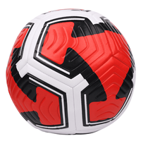 Ballon de football cousu à la machine Aiju, taille 5, en cuir PVC, durable, avec logo personnalisé, pour promotions et divertissements en extérieur
