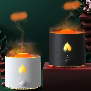 2022 Newest Design Rechargeable 250ml Mini USB Diffuser Desktop Flame Essential Oil Aroma Diffuser Air Humidifier