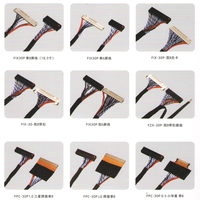 Kabel LCD/LED Panel FCP Lvds OEM Kabel Layar LCD Kustom Kabel Layar LCD Ganda 8 Kawat FIX-30P