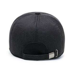 Men's Twill Baseball Cap With Fleece Lining Warm Winter Hat For Outdoor Activities - Product Image 4