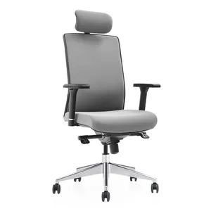 Modern High Swivel Office Chair With Metal Mesh Design Factory New Design For Executive Use With Back Support Cushion