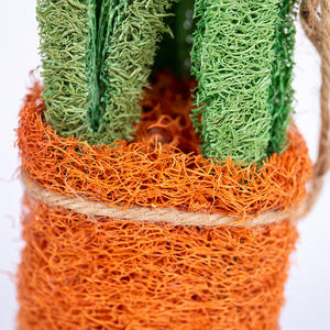 Juguete Masticable de Luffa Natural para Mascotas, en Forma de Zanahoria, para Hámsteres y Chinchillas, Juguete para la Dentición y Limpieza Dental - Product Image 4