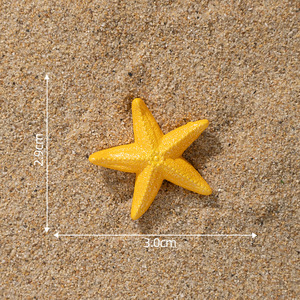 Adornos de Estrellas de Mar Artificiales de Resina Multicolores para Acuarios, Figuras Decorativas para Peceras, Micropaisajes, Bonsáis, Manualidades DIY - Product Image 6