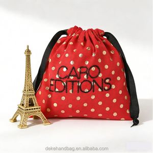 Bolsitas de Tela de Lona de Algodón Ecológicas Personalizadas con Logotipo Bordado Multicolor, Bolsas de Regalo para Joyería, Bolsas Protectoras contra el Polvo - Product Image 2