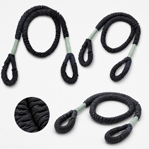 Bandes de Résistance Multi-usages de 1,2 Mètres de Long avec Poignées et Manches de Protection pour Entraînement à Domicile, en Salle de Sport et Exercices Physiques - Product Image 1