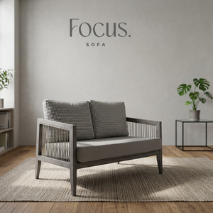 Modern Living Room <b>Sofa</b> <b>Wood</b> <b>Frame</b> Couch Upholstered Seat Check Cushions Accent Loveseat - Product Image 2
