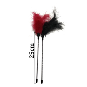 성인 섹스를위한 긴 유혹 깃털 간지럼 전희 깃털 작물 SM 제품 섹스 토이 - Product Image 2