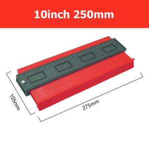 Alat pertukangan templat instan, alat pengukur kontur plastik untuk tanda bentuk - Product Image 3