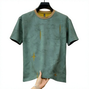 เสื้อยืดผู้ชาย Heavyweight Burnout แบบมินิมอล คอกลม แขนสั้น สไตล์ลำลอง สตรีทแวร์ - Product Image 3