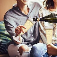 Flûte à vin en plastique PS cristallin réutilisable de 150 ml (5 oz) pour champagne, café, verre à boire moulé, verre à boire de qualité supérieure
