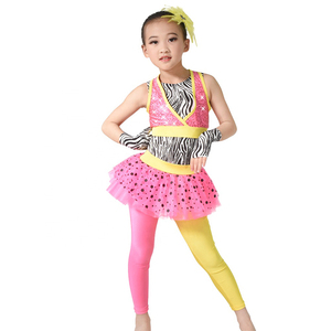 MiDee splendide ragazze costumi di danza moderna 3 pezzi set completo allegri abiti hip hop Jazz performance da competizione - Product Image 4