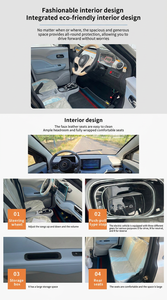 Vehículo Eléctrico de Cuatro Ruedas de Largo Alcance con Asientos de Cuero Cómodos, Ecológico y de Cero Emisiones, Compatible con OEM/ODM, para Compras en el <span class=keywords><strong>Centro</strong></span> de la Ciudad - Product Image 5