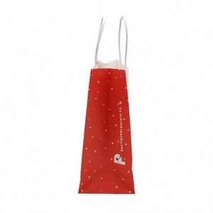 Custom Printed Own Logo Wholesale Gift Food Grocery White Handle Kraft White Paper <b>Bags</b> - Product Image 3
