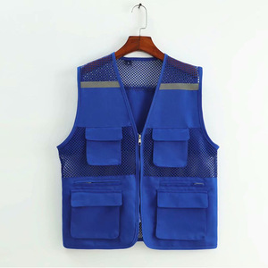Gilet de sécurité réfléchissant en maille respirante, multi-poches, vêtements de travail haute visibilité, uniforme vert pour les travaux en extérieur - Product Image 4