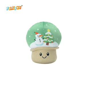 Famipet Manufacturer Wholesale New Christmas <b>Crystal</b> <b>Ball</b> Design Soft Stuffed Crinkle Pet Plush Toy Squeaky Dog Toy - Product Image 5