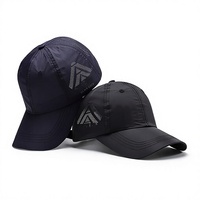 Gorra de Béisbol de 6 Paneles para Hombre, 100% Poliéster, de Secado Rápido, con Letras, para Verano, Versátil, Protección Solar, Transpirable, Informal