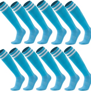 Unisex Youth 100% Polyester Fleece Crew <b>Moisture</b>-Wicking Cushioned Athletic <b>Socks</b> for Running/Cycling/Hiking with Non-Slip Grip - Product Image 4