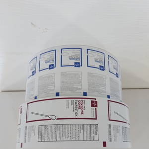 Papel de Embalaje para Toallitas/Hisopos con <span class=keywords><strong>Alcohol</strong></span> Isopropílico, Rollo de Película de Aluminio Laminado, Fabricante de Fábrica, Más Vendido - Product Image 1