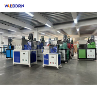 Trituradora industrial pequeña Walldorn para descomponer plástico, purgar y extruir residuos, trituradora de doble eje.