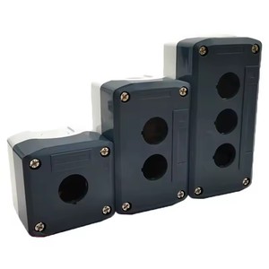 Boîte à boutons étanche et anti-poussière 12345 trous avec ouverture de 22 mm pour bouton d'arrêt d'urgence et boîte de commande à bouton à réinitialisation automatique - Product Image 1