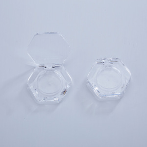 Y028 Cổ Duy Nhất Biểu Tượng Tùy Chỉnh Hình Lục Giác Rõ Ràng Trang Điểm Nhỏ Gọn Bột Phấn Má Hồng Highlighter Sắc Tố Eyeshadow Trường Hợp Với Tin Pan - Product Image 1