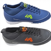 Chaussures de football tendance pour hommes, imperméables, en mesh et en cuir PU, confortables, antidérapantes, à lacets, chaussures de sport décontractées