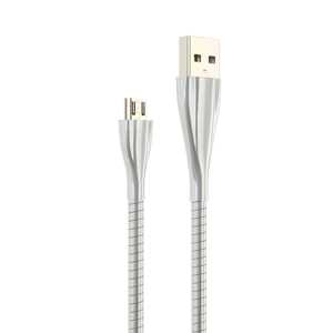 Haute qualité en acier inoxydable Flexible métal 8pin Micro Usbc chargeur Usb câble de données <span class=keywords><strong>plus</strong></span> rapide pour <span class=keywords><strong>iphone</strong></span> pour android - Product Image 1
