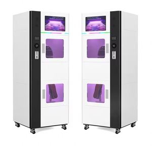 Distributeur automatique commercial double compartiment pour le nettoyage et la désinfection de casques et de chaussures (laveuse-sécheuse) - Product Image 1