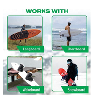 Support mural en bois pour planches de surf, fabriqué en usine, avec crochets et rails écologiques pour longboards et shortboards