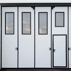 Portes pliantes en verre pour <span class=keywords><strong>patio</strong></span>, design moderne, en acier, pour l'extérieur, en alliage d'aluminium, pour villa <span class=keywords><strong>et</strong></span> hôtel, prêtes à être expédiées - Product Image 2