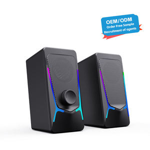 Haut-parleur USB 2.0 RGB pour ordinateur portable et PC de bureau, idéal pour le gaming – Fabricant OEM - Product Image 1