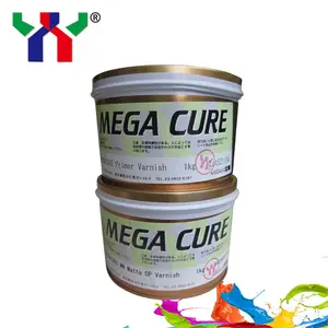 Tinta de impressão de verniz opaca uv, megacure de tinta 80,1 kg/can