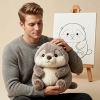 Peluche personnalisée Kawaii Otter Sloth, poupée en peluche personnalisée ODM, motif de couleur personnalisé pour les produits de marque