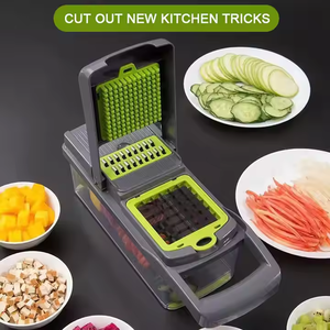 16 in 1 All in One Pro Multifunctional Manual Onion Potato Slicer Dicer Grinder Cutter Machine Vegetable Chopper - Product Image 2