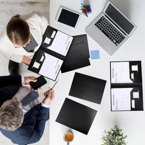 Cartella in Plastica con 2 Tasche 11 X 9 Pollici, Cartella Portadocumenti Resistente per Fogli Formato Letter, Confezione Multipla per Scuola, Ufficio, Casa - Product Image 6