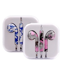 Audífonos Impresos y Pintados con Patrones Coloridos, Control con Cable y Micrófono, Diseño de Personajes Animados, Audífonos con Cable