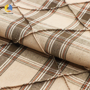 Otoño clásicamente Elegante ropa tela a cuadros 100% algodón Gingham tela acolchada para chaquetas fundas - Product Image 2