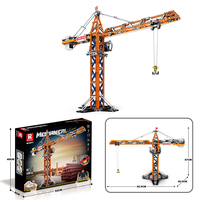 Reobrix - Grúa Mecánica de Torre, Modelo de Bloques de Construcción con Control Remoto, 22013, 1288 Piezas, para Niños