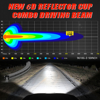 Barra Led Curva Delgada de 20 26 32 38 44 50 Pulgadas para Coches