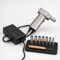Machine électrique portative pour dreadlocks, kit d'outils de tressage de cheveux avec boîtier d'alimentation et embouts interchangeables pour usage en salon