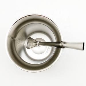 Sac emballé #304 <span class=keywords><strong>Gourde</strong></span> Yerba Mate en acier inoxydable avec paille <span class=keywords><strong>filtrante</strong></span> - Product Image 6