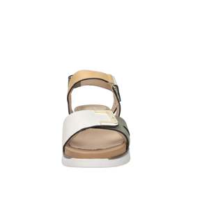 Sandales plates pour femmes Stonefly, beige et vert, talon de 2,5 cm, taille 38 - Product Image 3