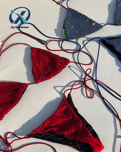 ملابس سباحة فاخرة من حجر الراين بيكيني عالي الجودة من الشركة المصنعة علامة خاصة ، بكيني - Product Image 1