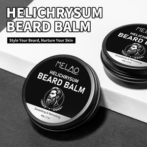 Bálsamo para el Cuidado de la Barba Personalizado, Fijación Natural, Sin Residuos Blancos, Suaviza la Barba Áspera, con Manteca de Karité y Helichrysum, para Hombres - Product Image 1