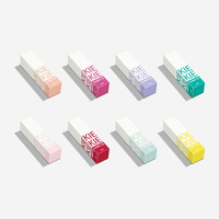 Boîte de papier de brillant à lèvres coloré Emballage de maquillage de brillant à lèvres en carton enduit cosmétique avec logo privé personnalisé