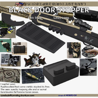 Butée de porte en caoutchouc noir de haute qualité Offre Spéciale bloqueur de porte empilable de conception moderne durable