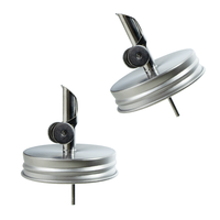 Bouchon verseur en acier inoxydable pour bocal Mason 70mm 86mm pour distributeur de café, sirop, huile d'olive en verre