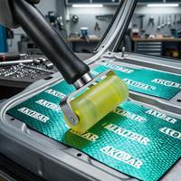 Kit d'insonorisation complet JUNAPAI pour voiture, tapis insonorisant en caoutchouc butyle et aluminium, feuille d'amortissement du bruit pour l'insonorisation automobile